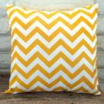 The Marie - 18 X 18 Pillow Cover - Zig Zag In Corn..